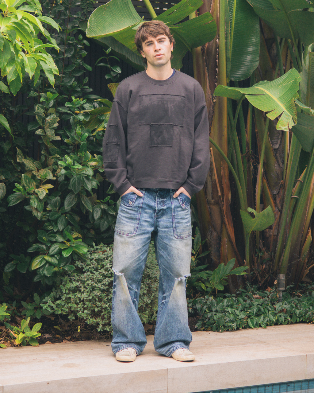 LEXINGTON CREWNECK - WASHED BLACK