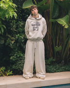 WIDE SWEATS - OATMEAL