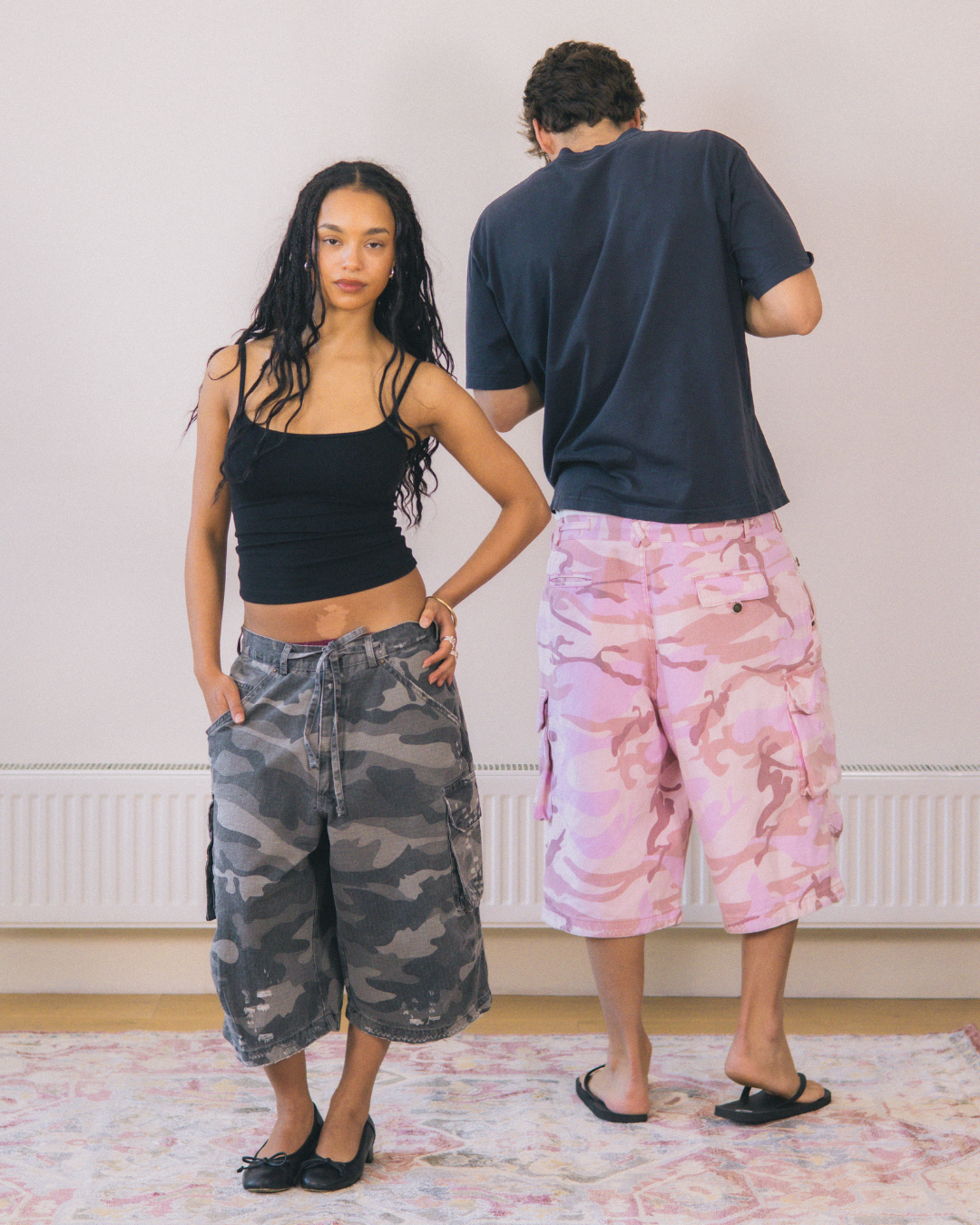 SILVER LAKE CARGO SHORT - PINK CAMO