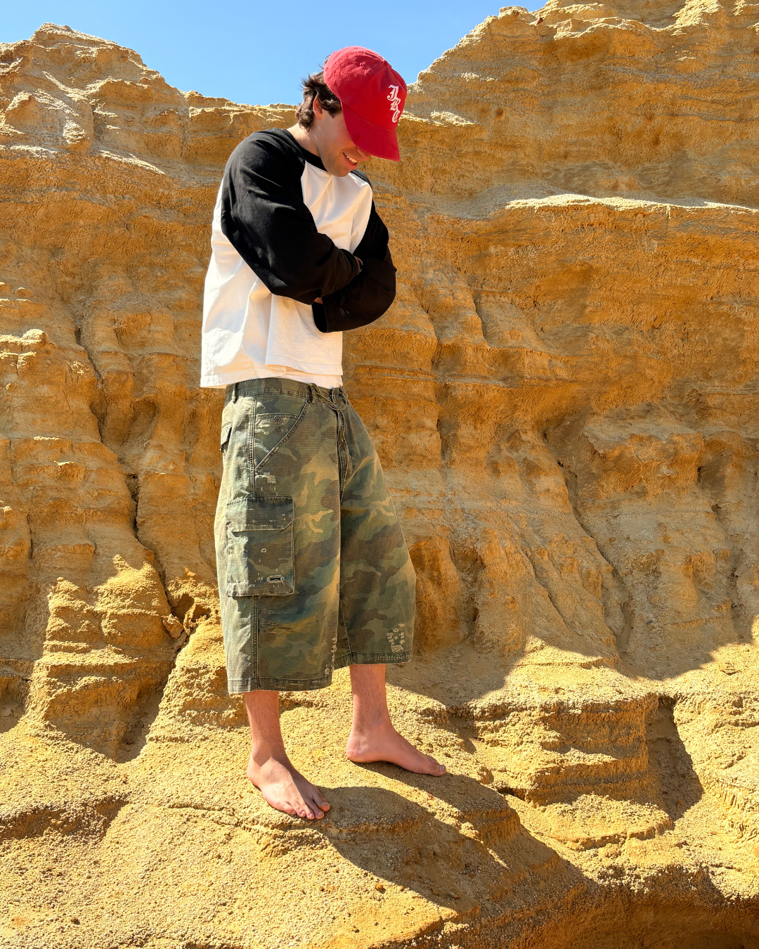 SILVER LAKE CARGO SHORT - GREEN CAMO