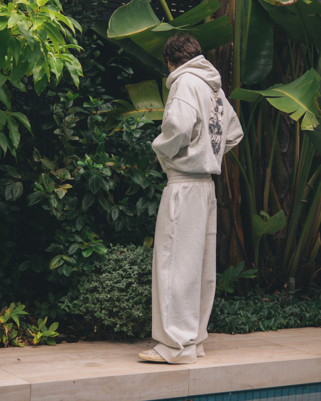 WIDE SWEATS - OATMEAL
