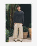 PATCH CREWNECK - WASHED BLACK