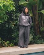 WIDE SWEATS - OATMEAL