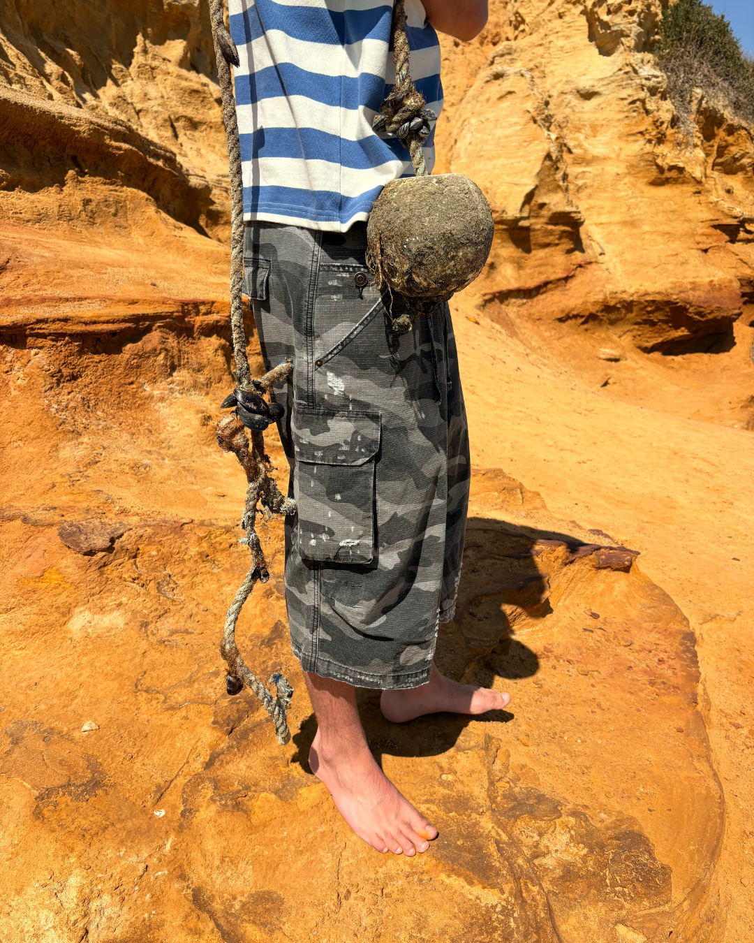 SILVER LAKE CARGO SHORT - GREY CAMO