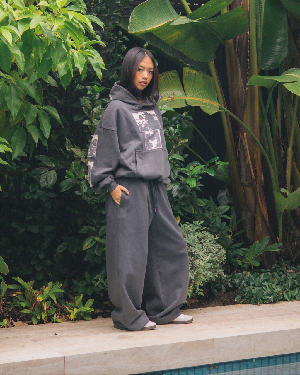 WIDE SWEATS - OATMEAL