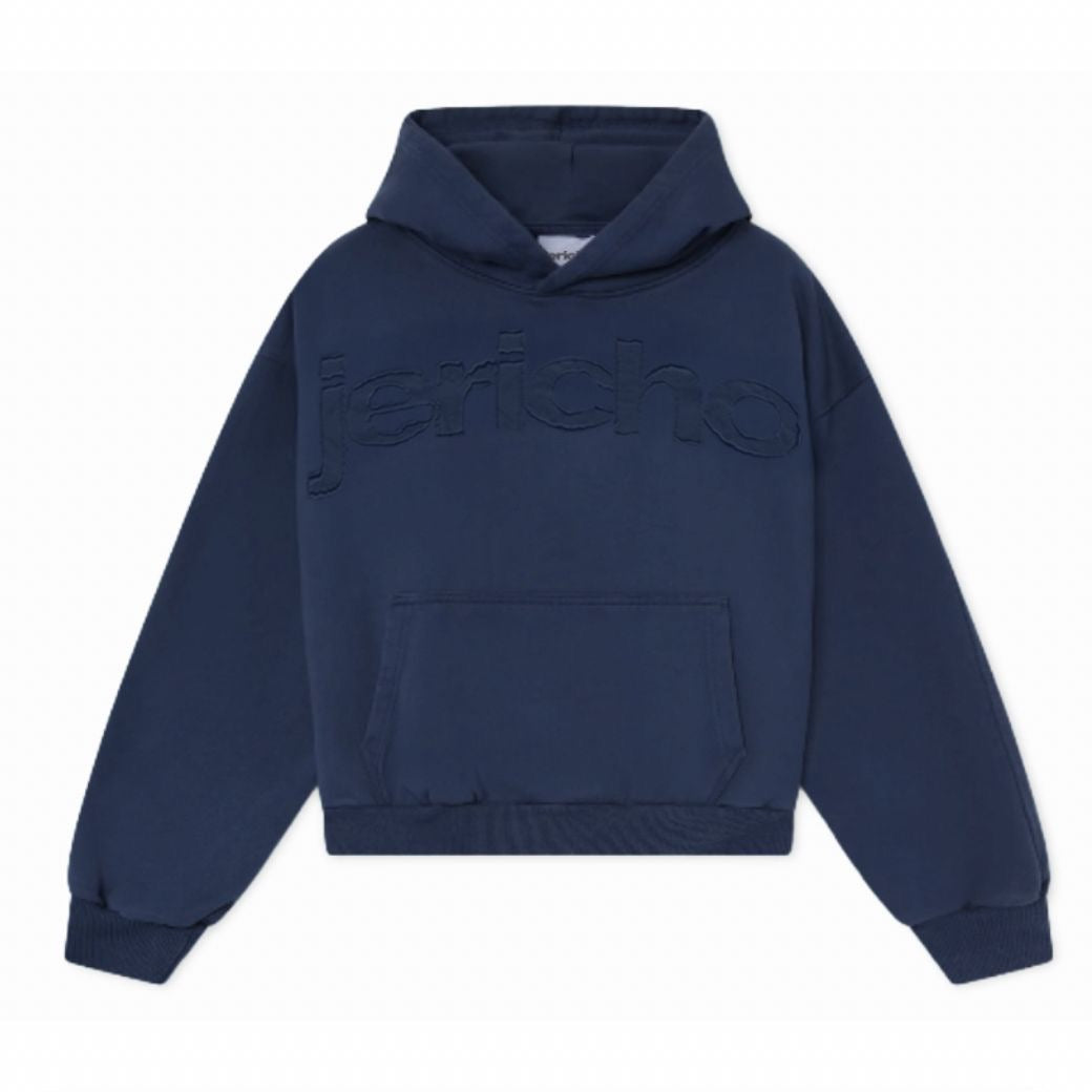 Distressed Hoodie - Navy