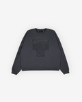 PATCH CREWNECK - WASHED BLACK