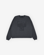 PATCH CREWNECK - WASHED BLACK