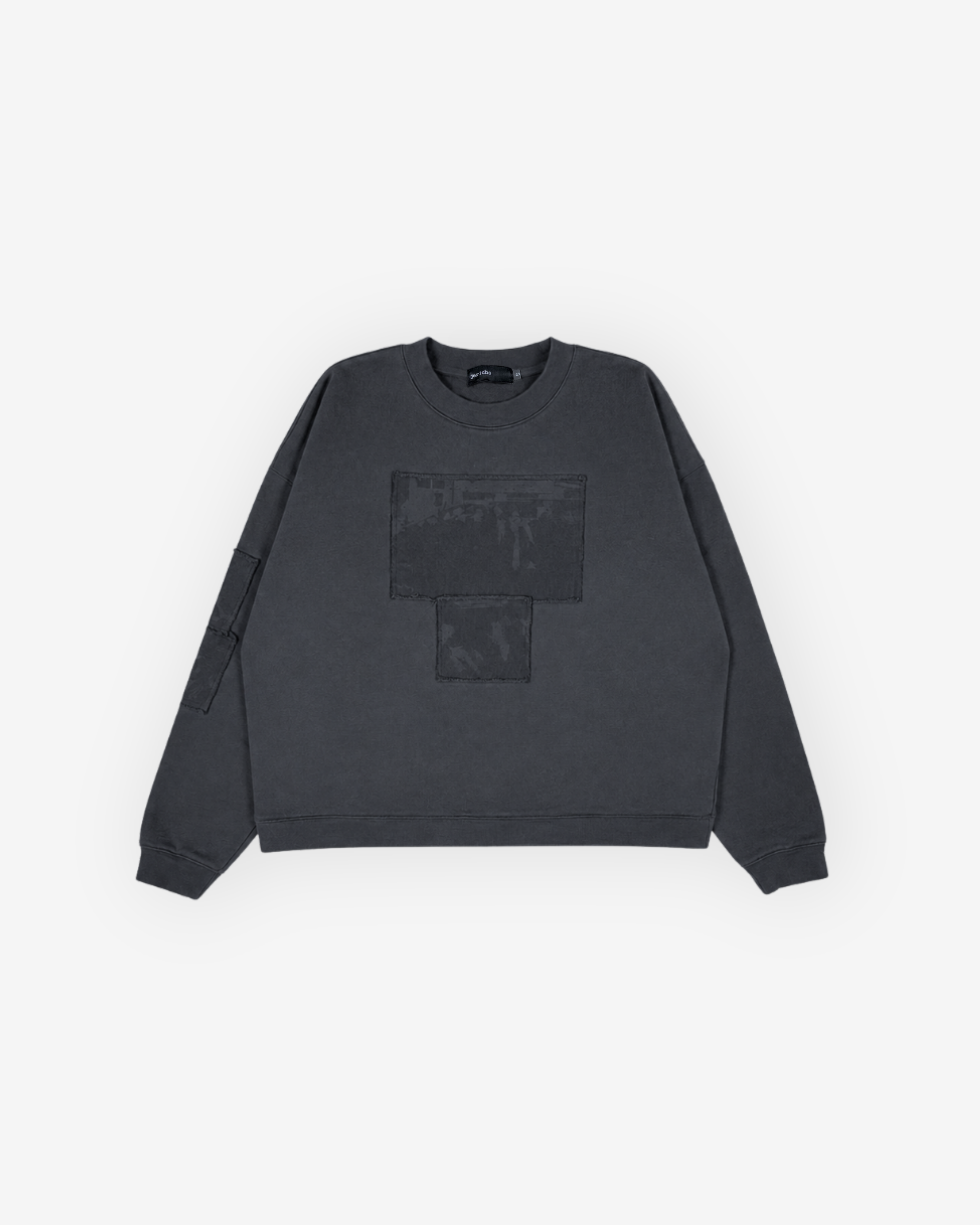 PATCH CREWNECK - WASHED BLACK