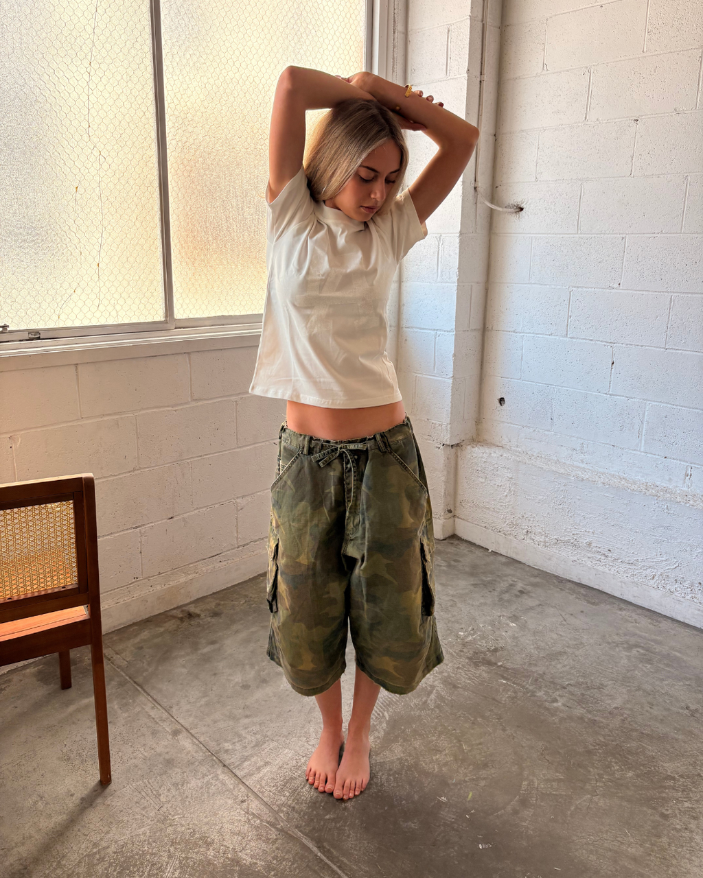 SILVER LAKE CARGO SHORT - GREEN CAMO
